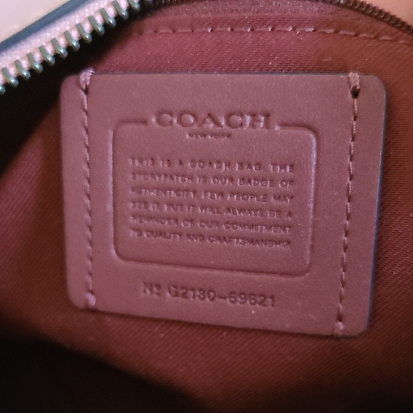 Coach  Pink Leather Satchel /crossbody bag - Picture 5 of 12